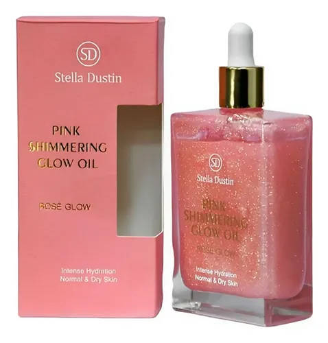 Oleo Corporal com Brilho Rosa 100 ml